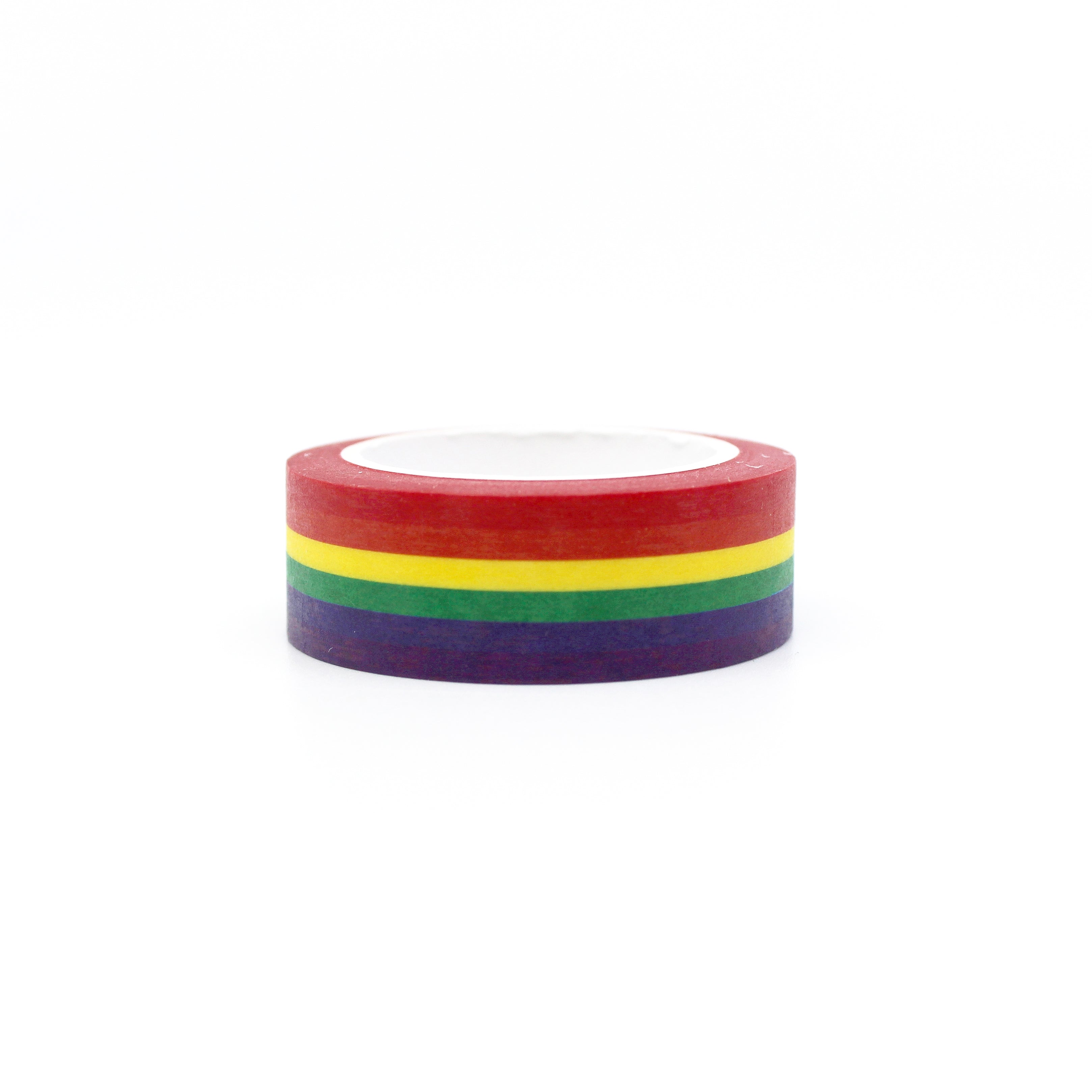 This is a rainbow pride flag washi tape from BBB Supplies Craft Shop