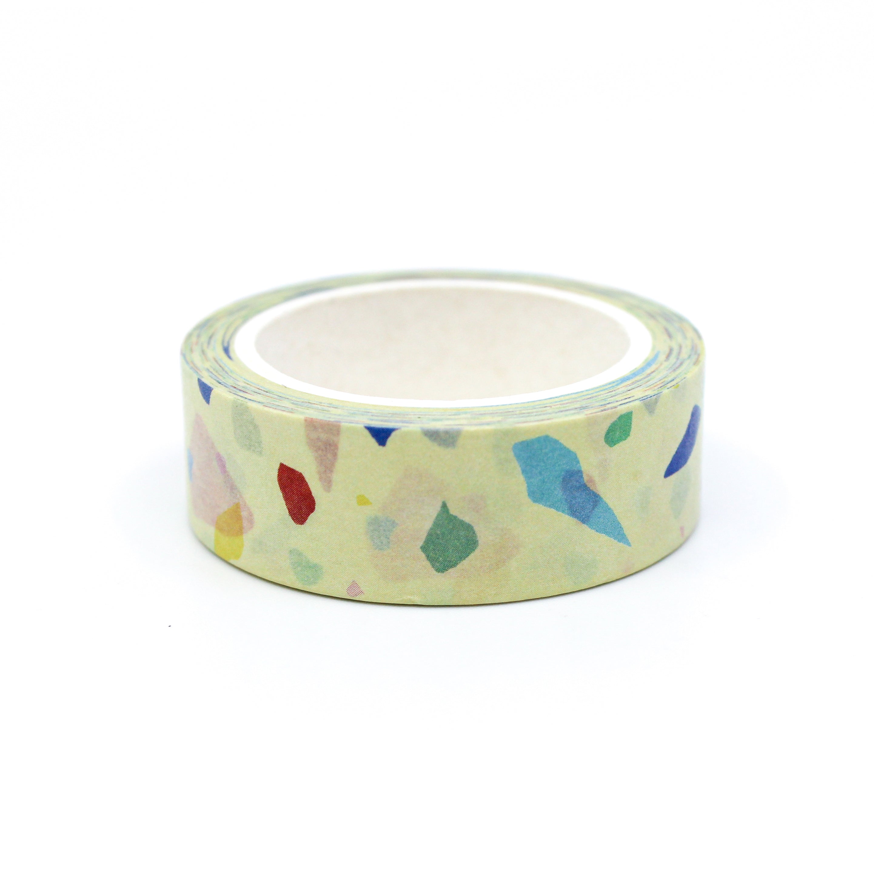 This is a yellow terrazzo washi tape from BBB Supplies Craft Shop