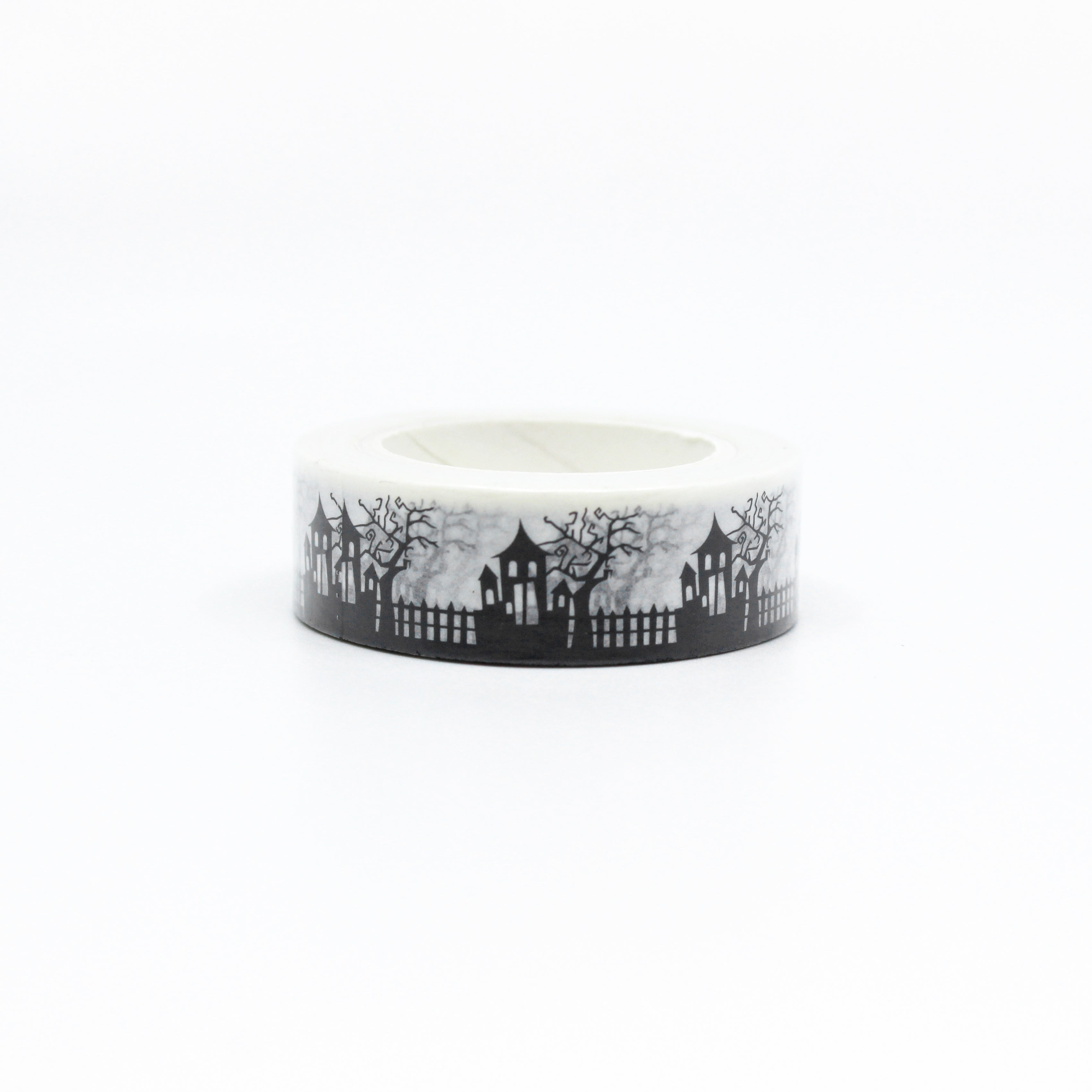 This is a spooky vampire haunted house washi tape from BBB Supplies Craft Shop