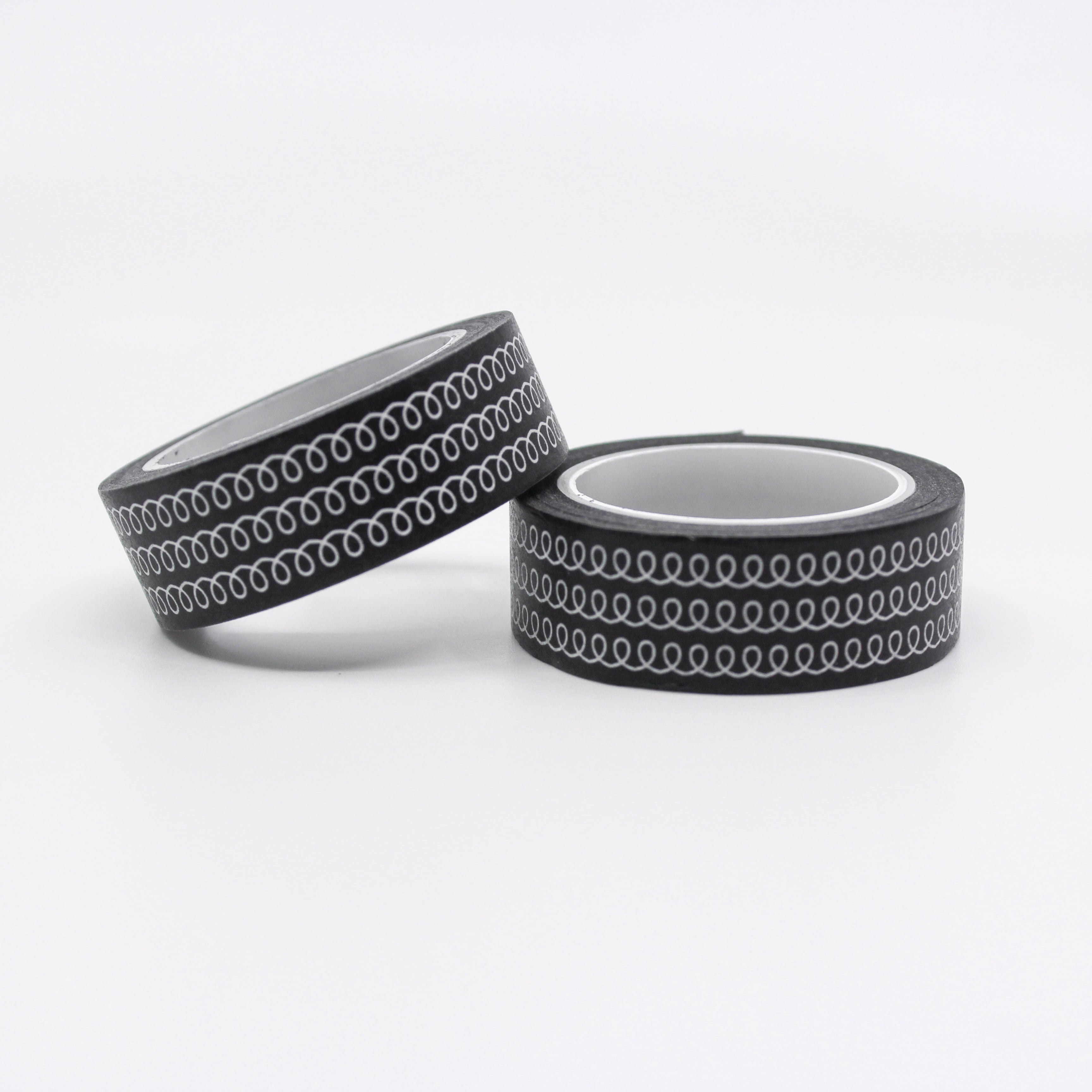This is a black swirl line washi tapes from BBB Supplies Craft Shop