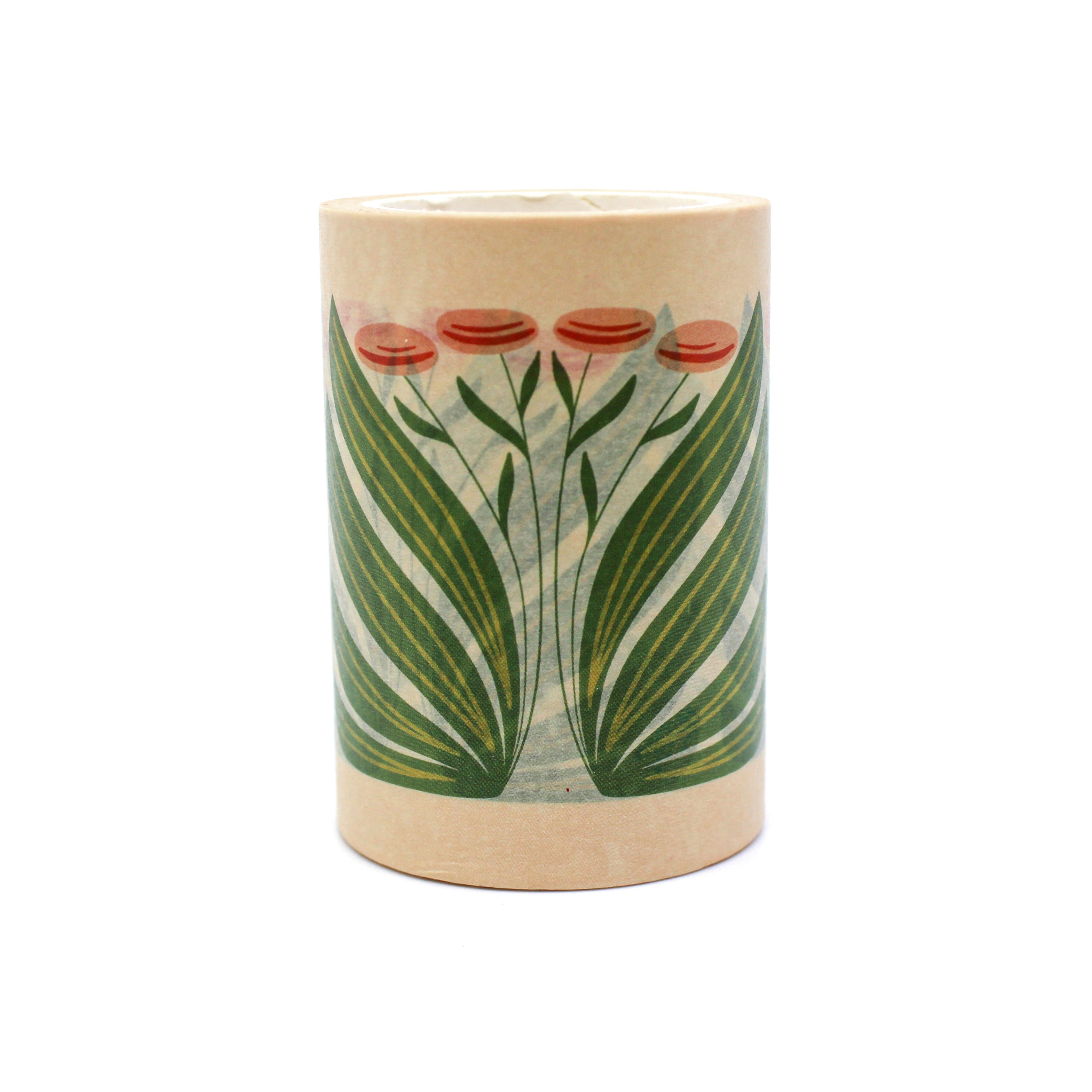 This is a garden leaf pattern washi tape from BBB Supplies Craft Shop