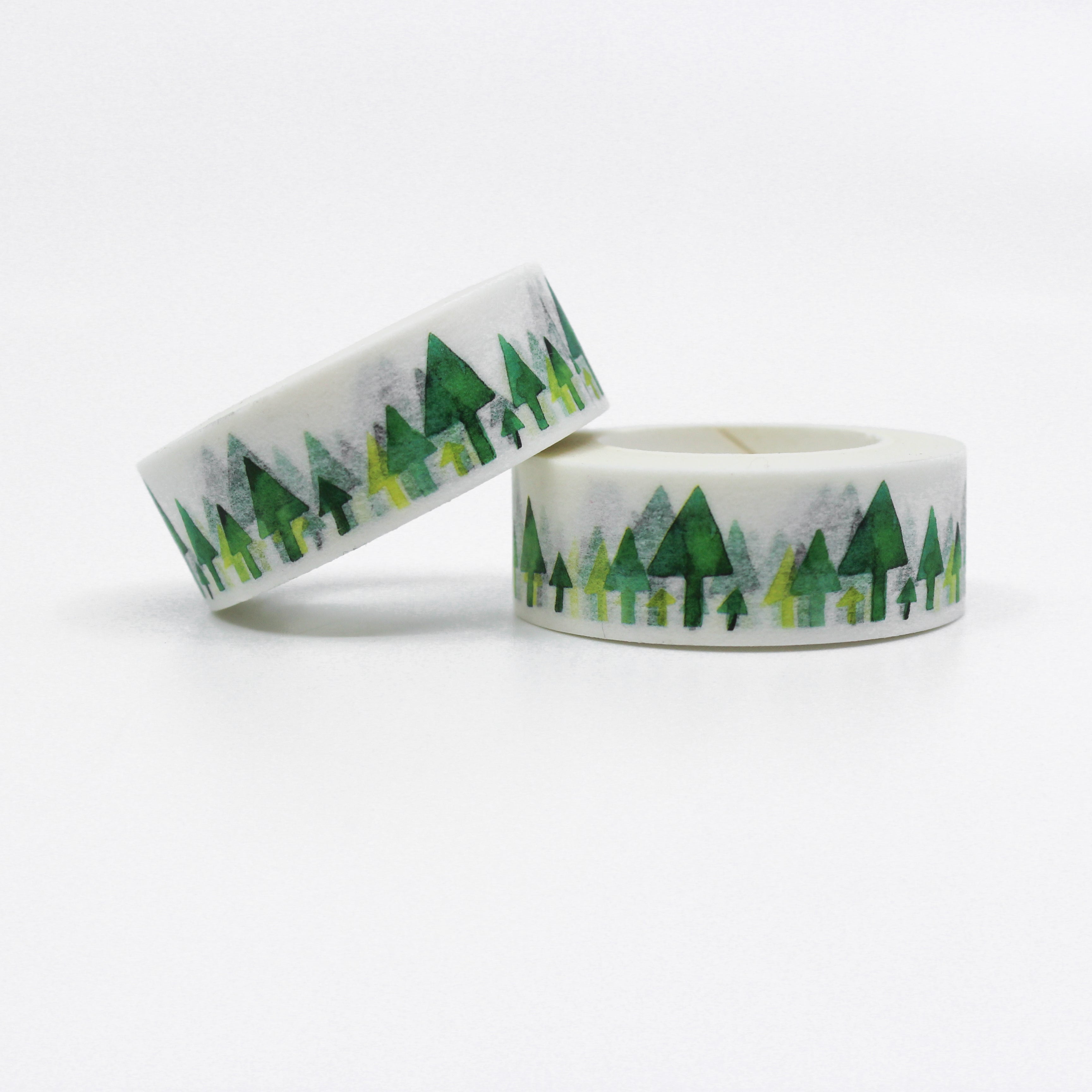 This is a modern green Christmas tree washi tapes from BBB Supplies Craft Shop
