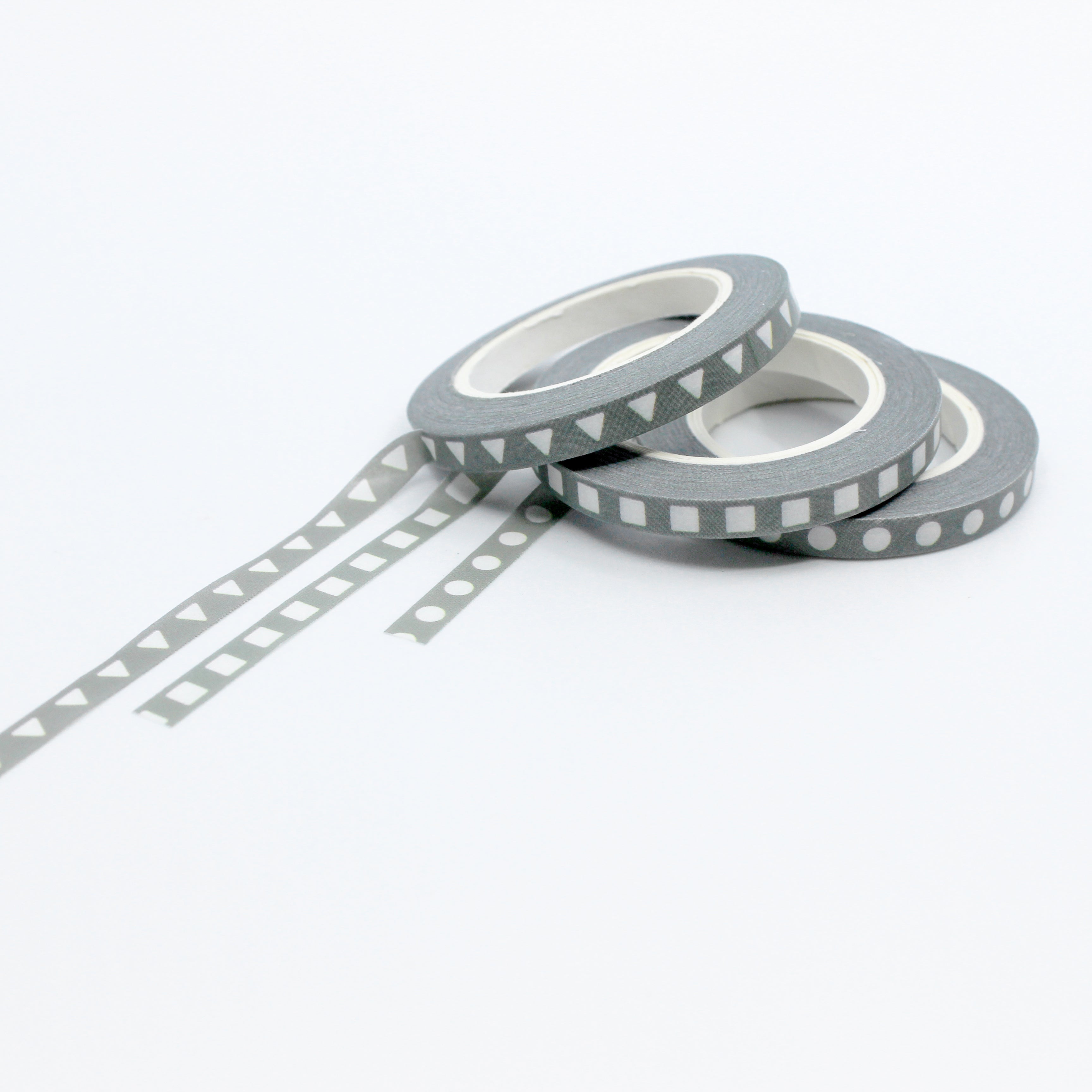 This is a gray set of three shapes tapes from BBB Supplies Craft Shop
