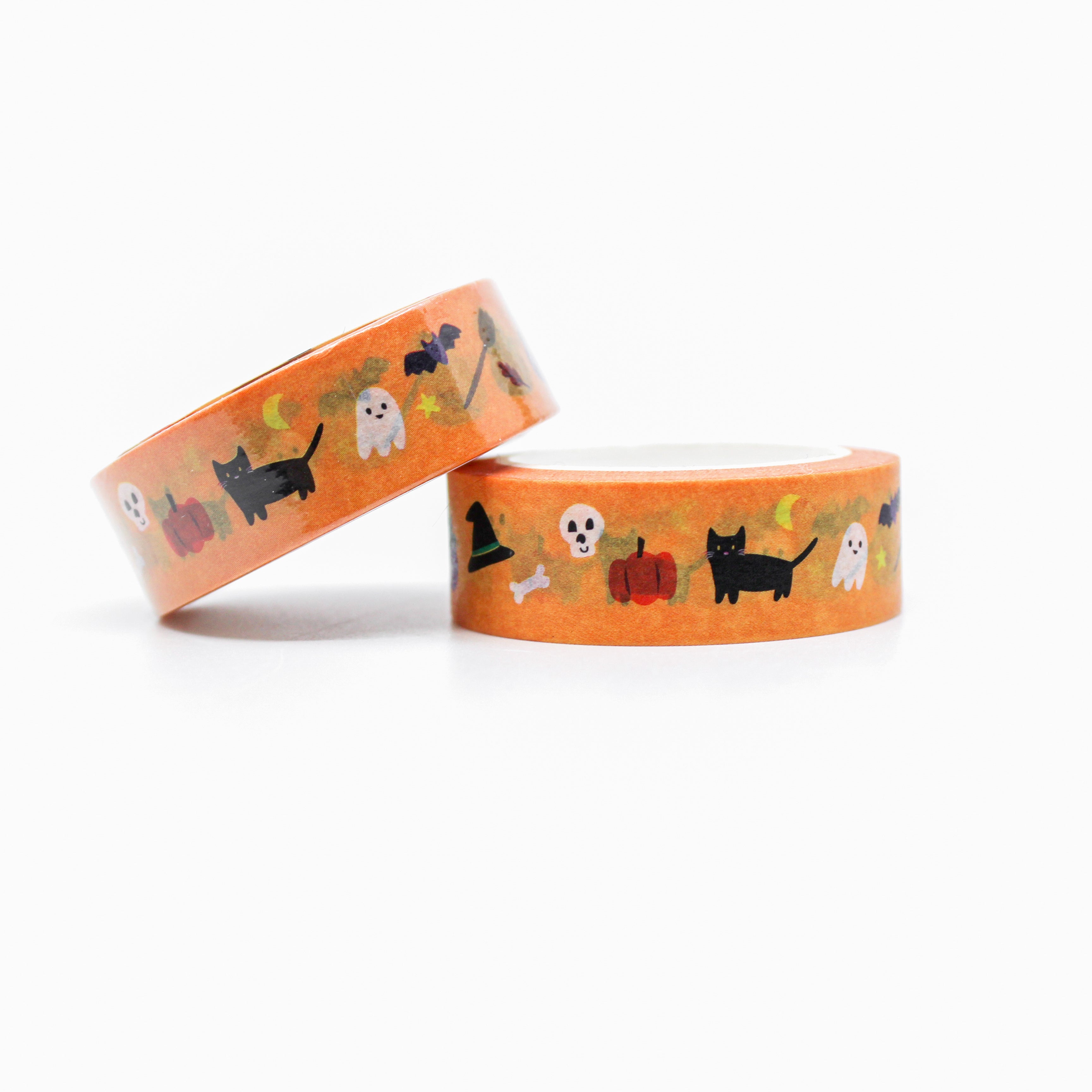 This is a roll of witches craft on Halloween night washi tapes from BBB Supplies Craft Shop