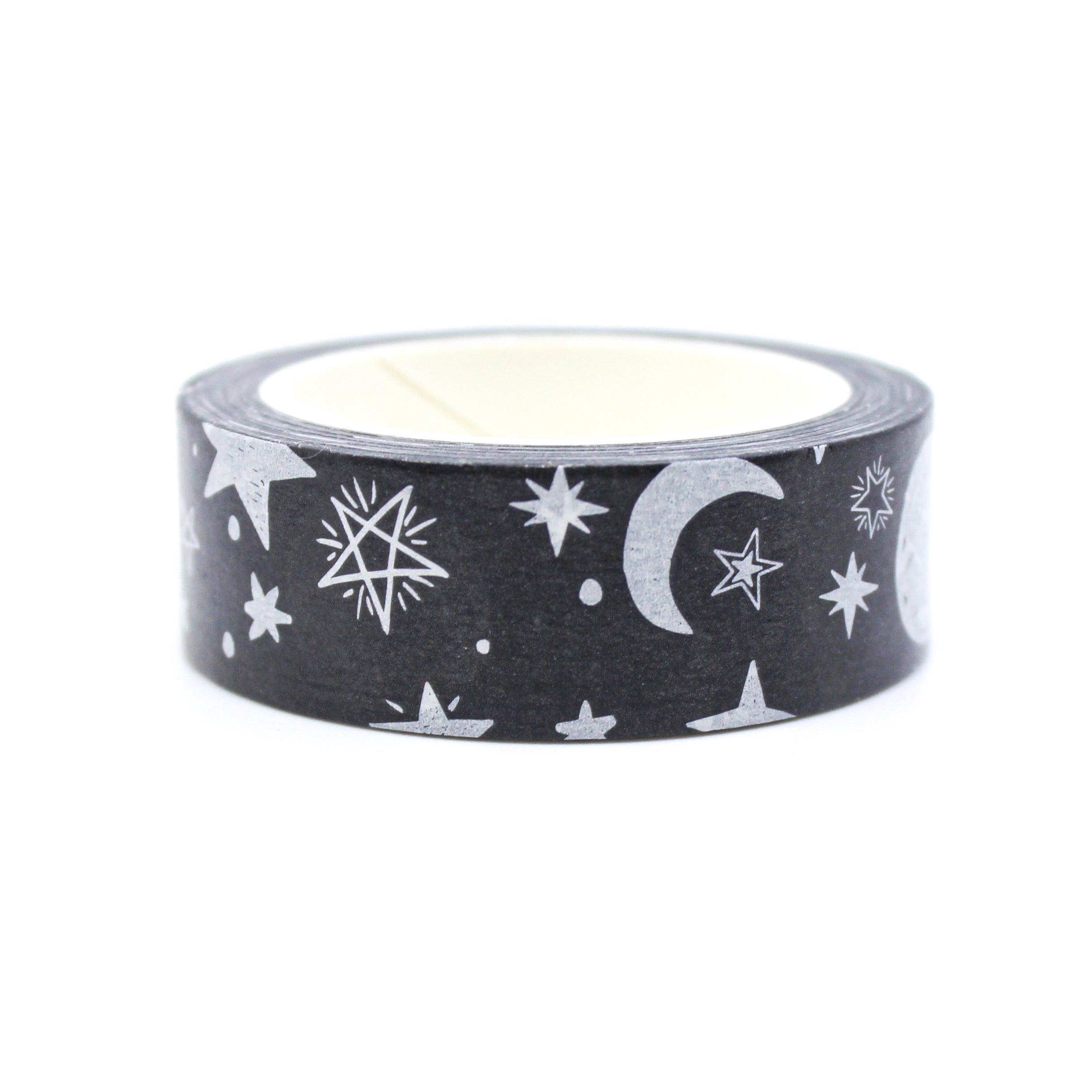 This a nice scenery of black moon and stars sky pattern washi tape from BBB Supplies Craft Shop