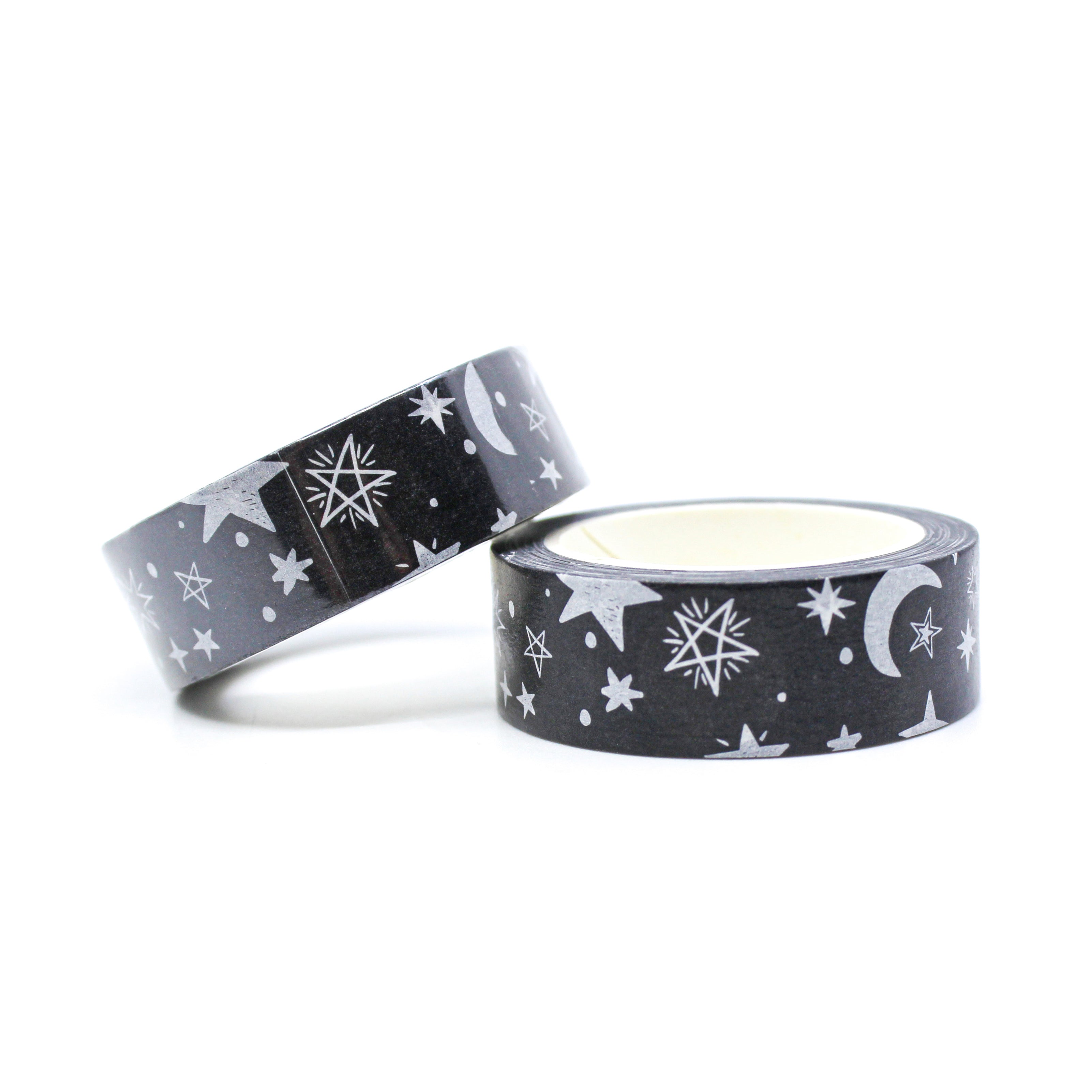 This a black moon and sky washi tape for Journal Supplies, Scrapbooking washi tapes from BBB Supplies Craft Shop