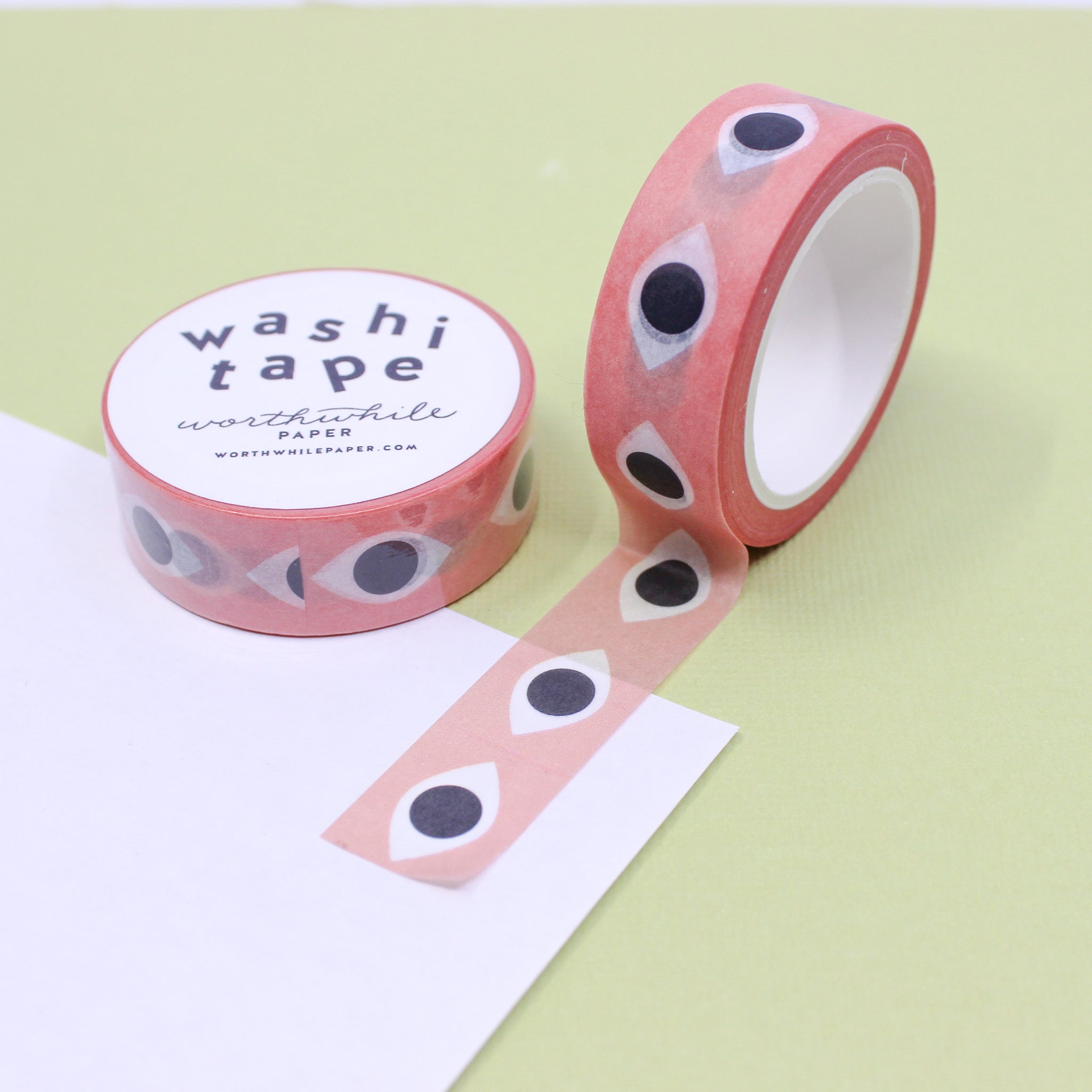 This is an evil eye pattern washi tape from BBB Supplies Craft Shop