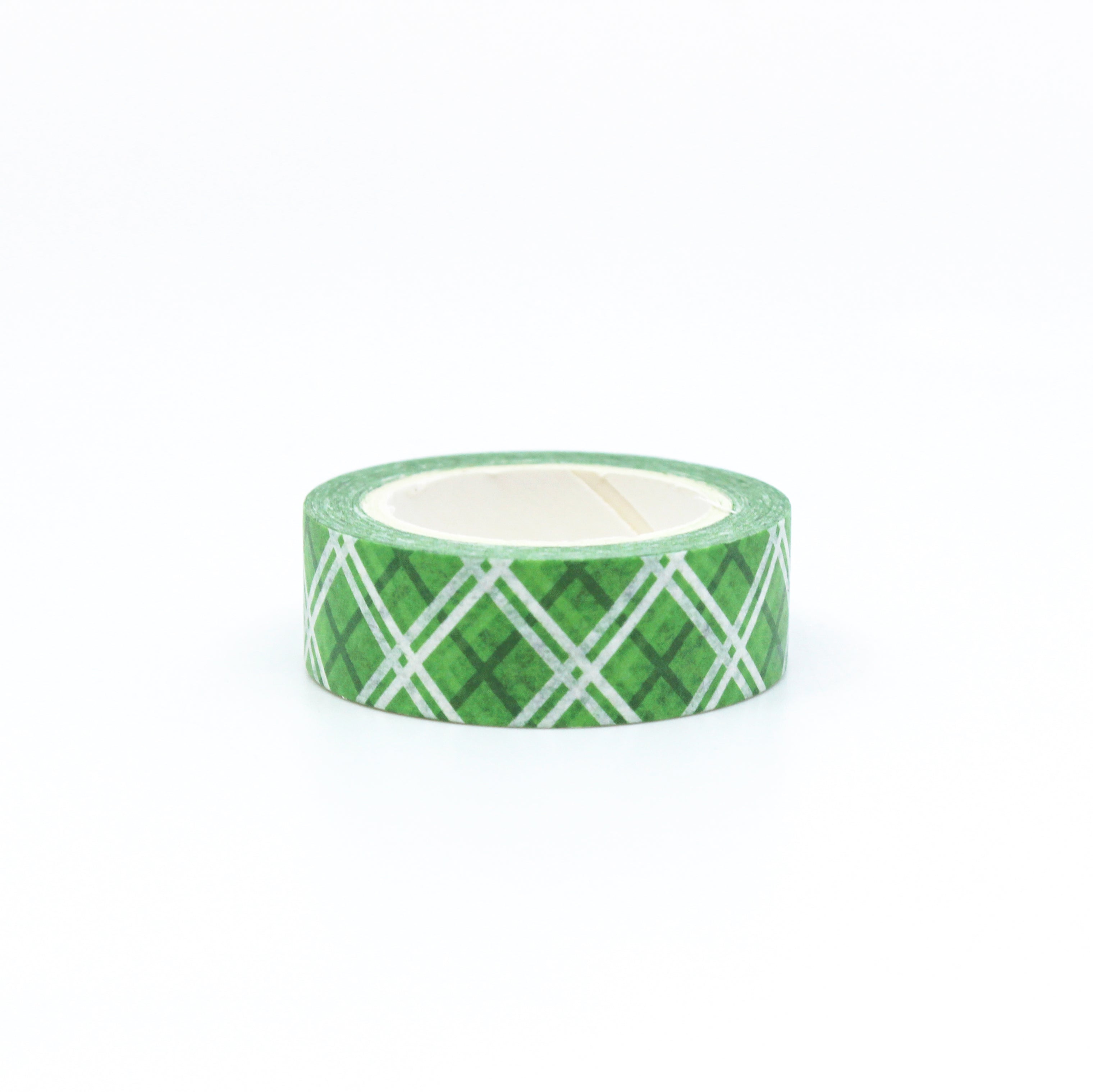 This festive green plaid is perfect for craft projects and spreads throughout the year. It's also perfect for holiday projects or even a father's day card to match his plaid ties and socks. This tape is sold at BBB Supplies Craft Shop.