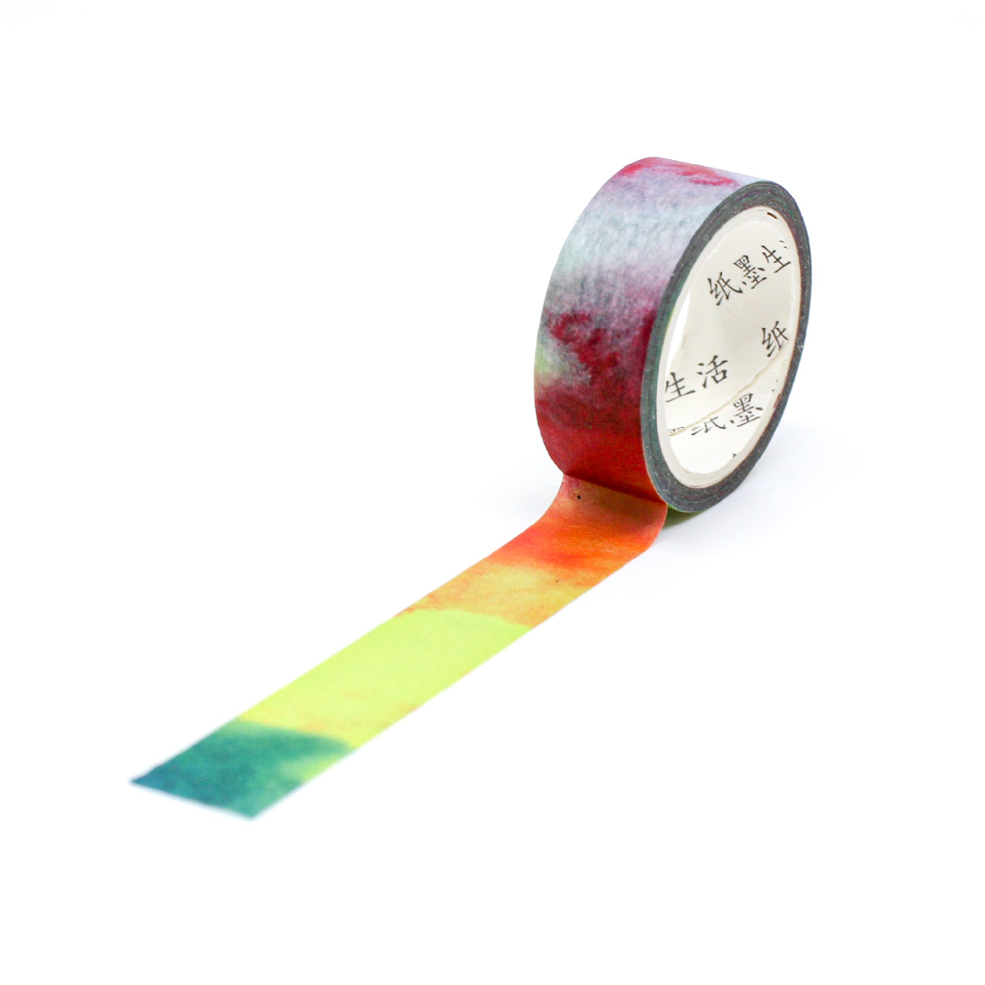 This rainbow ombre watercolor washi tape is the perfect addition to your washi collection. The simplicity of the pattern is perfect for accenting and matching any project's theme while adding a beautiful and interesting pattern. This tape is sold at BBB Supplies Craft Shop.