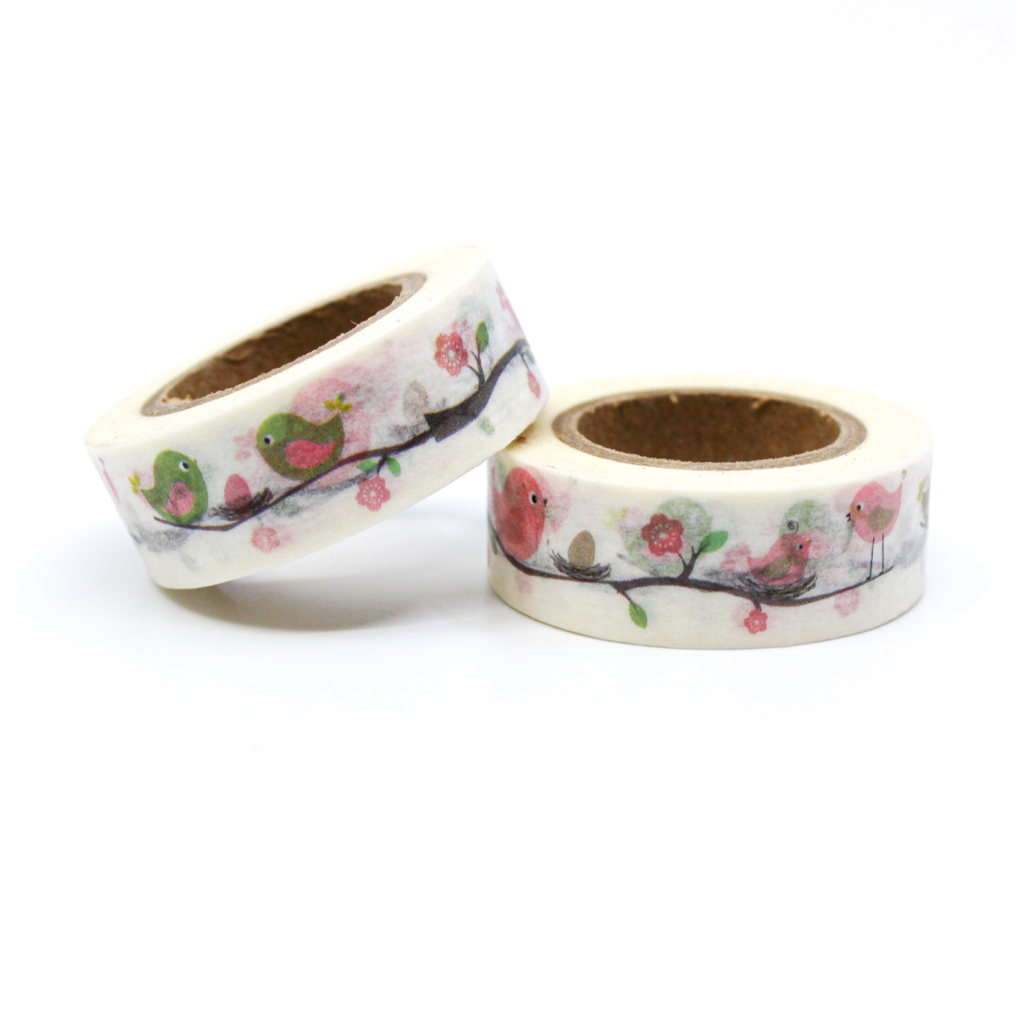 This is a cute and colorful love birds for Wedding Journal Supplies, Scrapbooking washi tapes from BBB Supplies Craft Shop