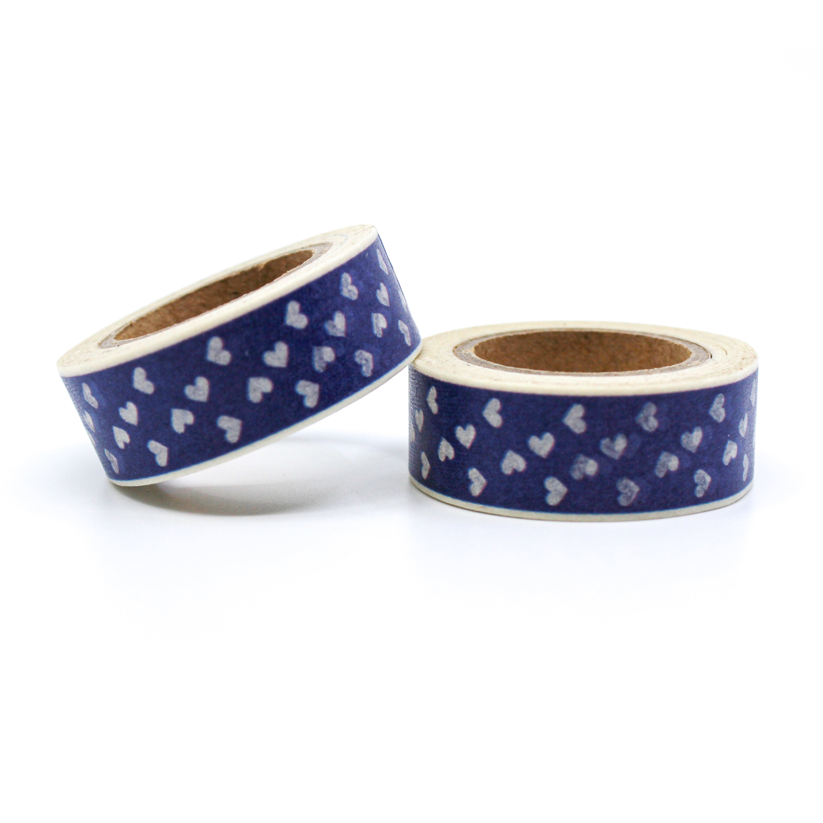 This is a blue multi-hearts for Journal Supplies, Scrapbooking washi tapes rom BBB Supplies Craft Shop