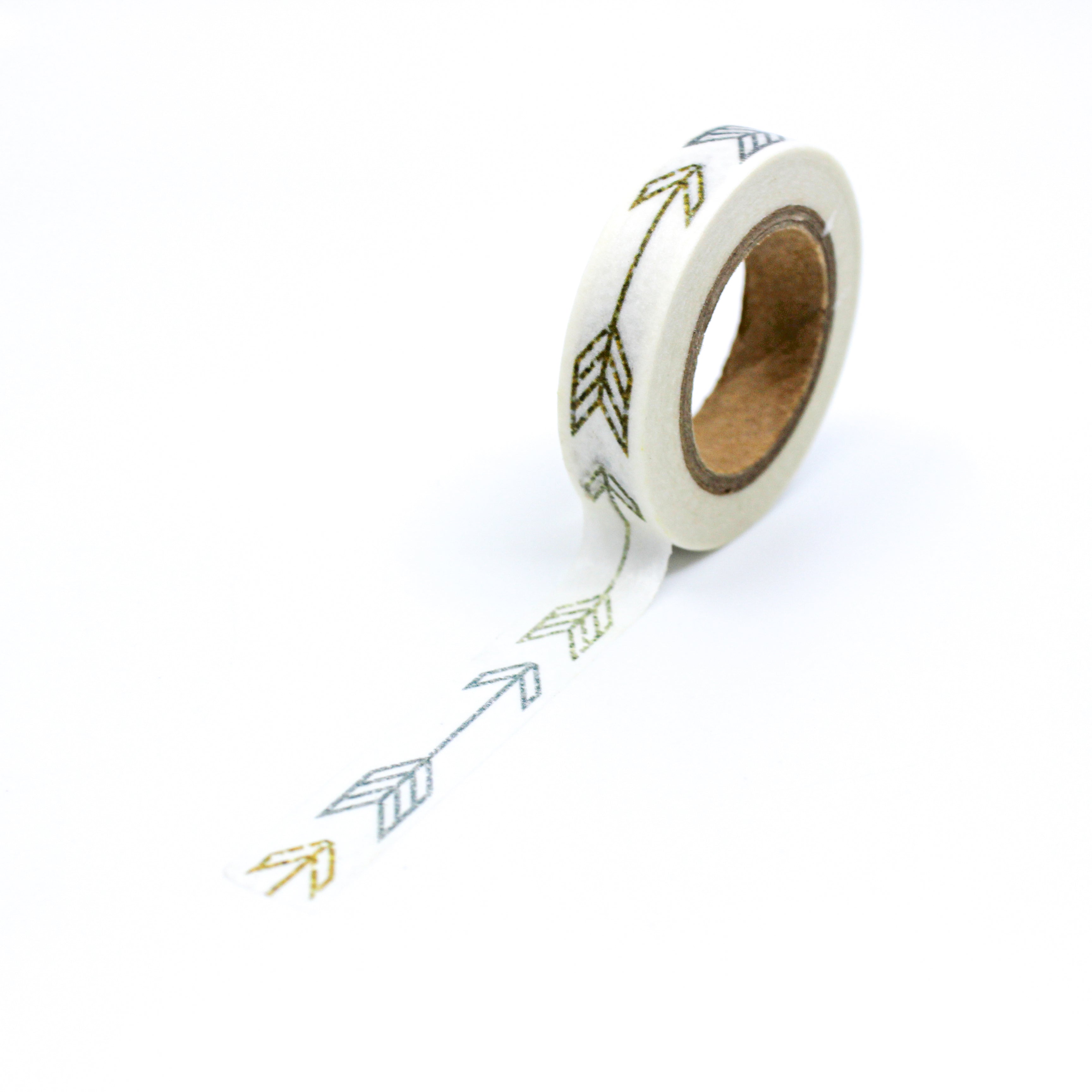 This is a full pattern of colorful thin single arrow washi tape from BBB Supplies Craft Shop