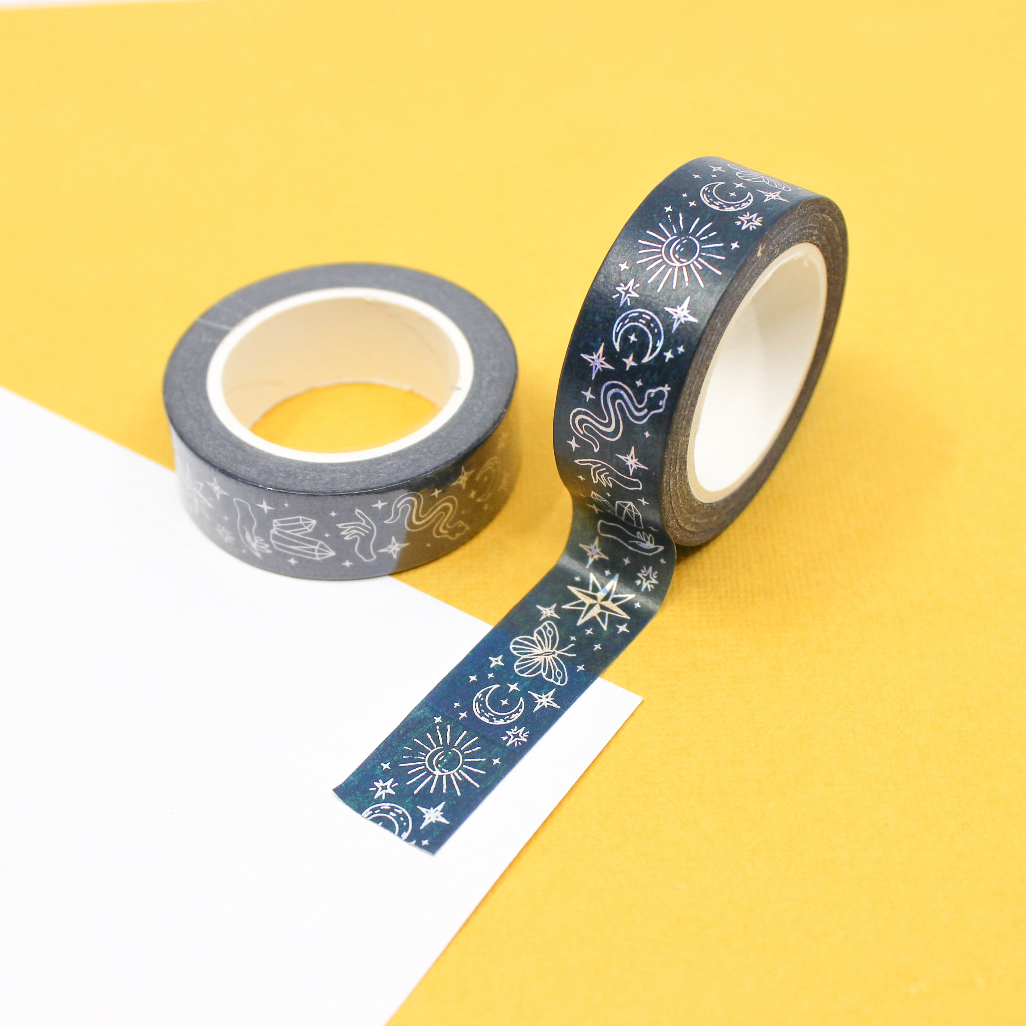 Gold & Silver Glitter Washi Tape (Pack of 10) Craft Supplies