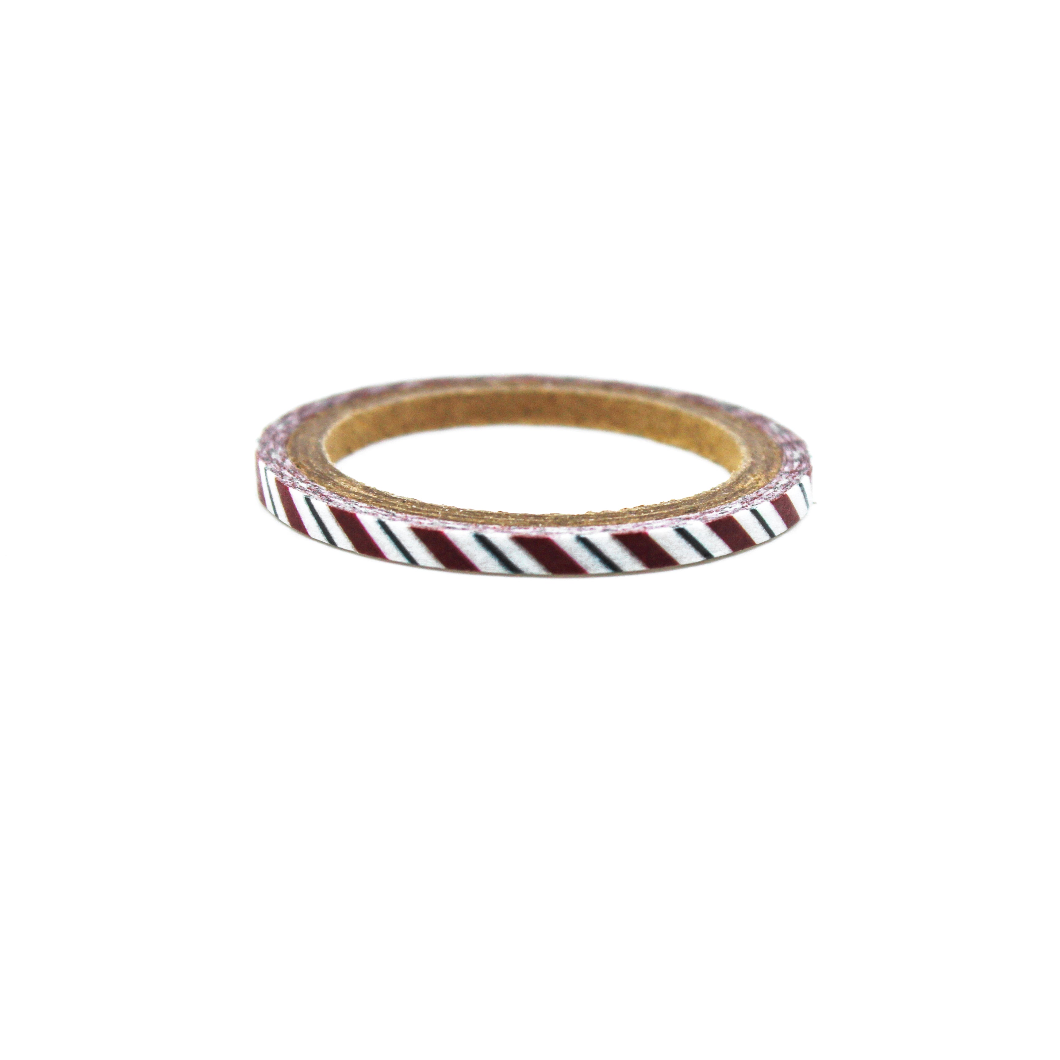 This is candy cane stripe on Christmas or Valentines Holiday washi tapes from BBB Supplies Craft Shop