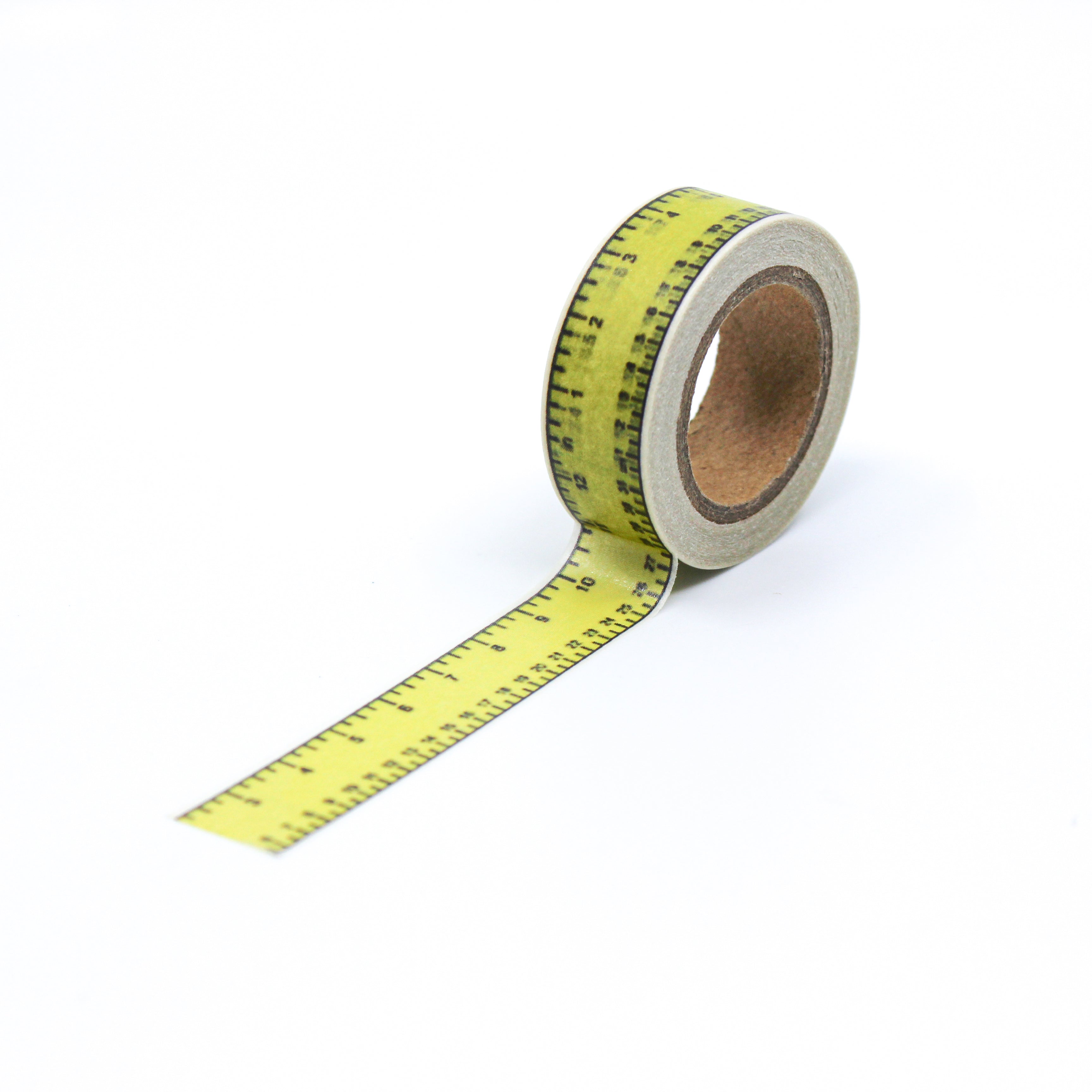 Ruler Measuring Tape Washi in Black and White - Paper Tape Great