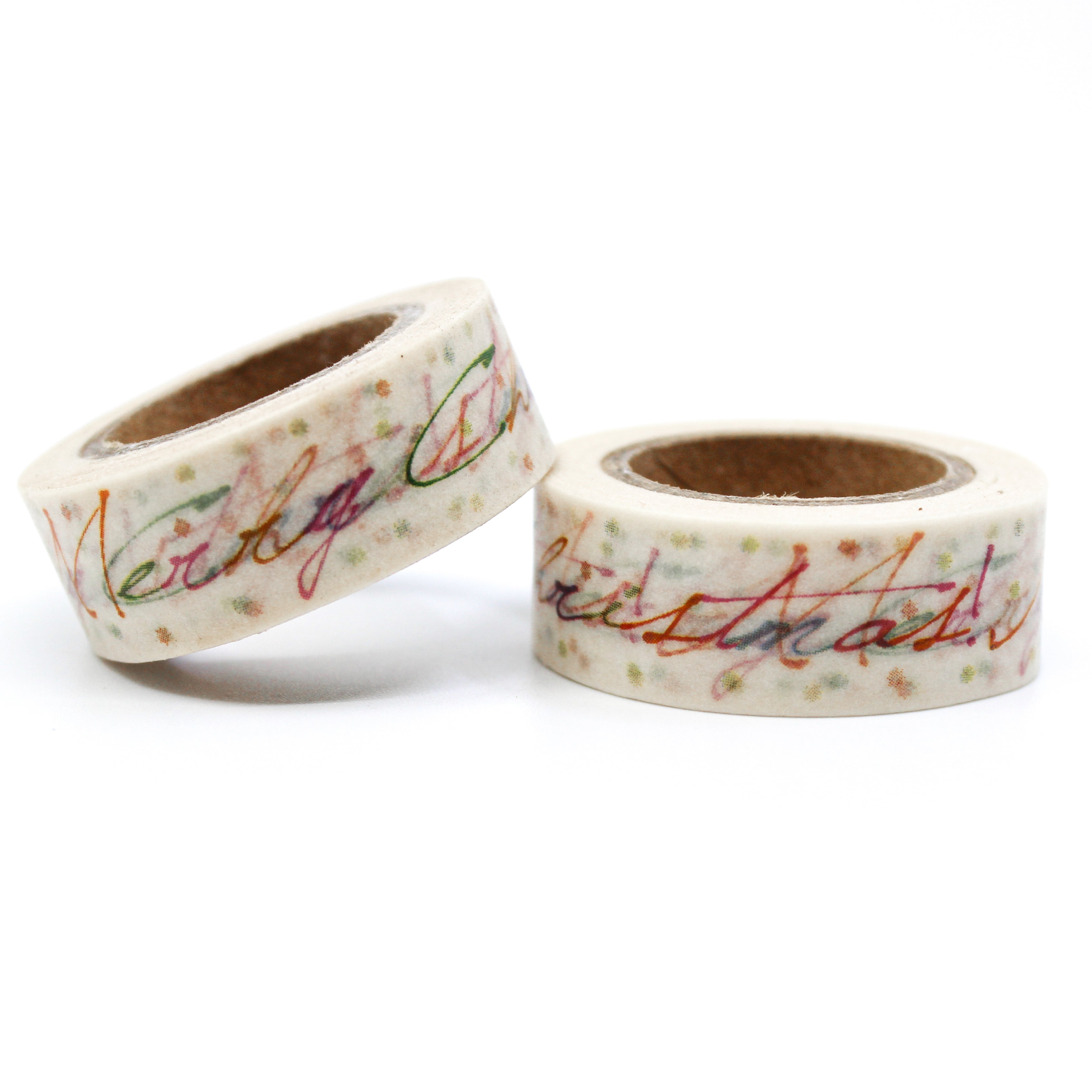 This is a cute Merry Christmas cursive text or phrases for Journal Supplies, Scrapbooking washi tapes from BBB Supplies Craft Shop