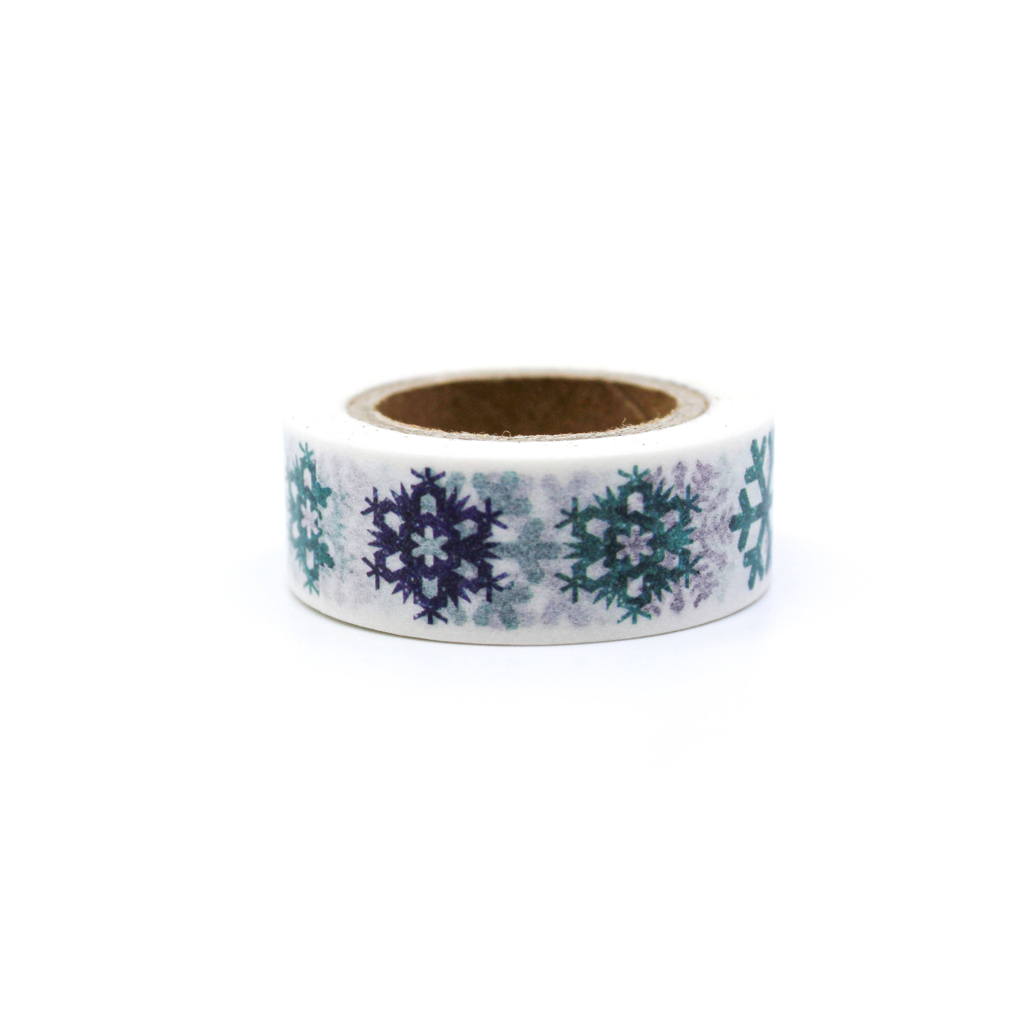 Blue Winter Snowflake Washi, Planner Washi Tapes