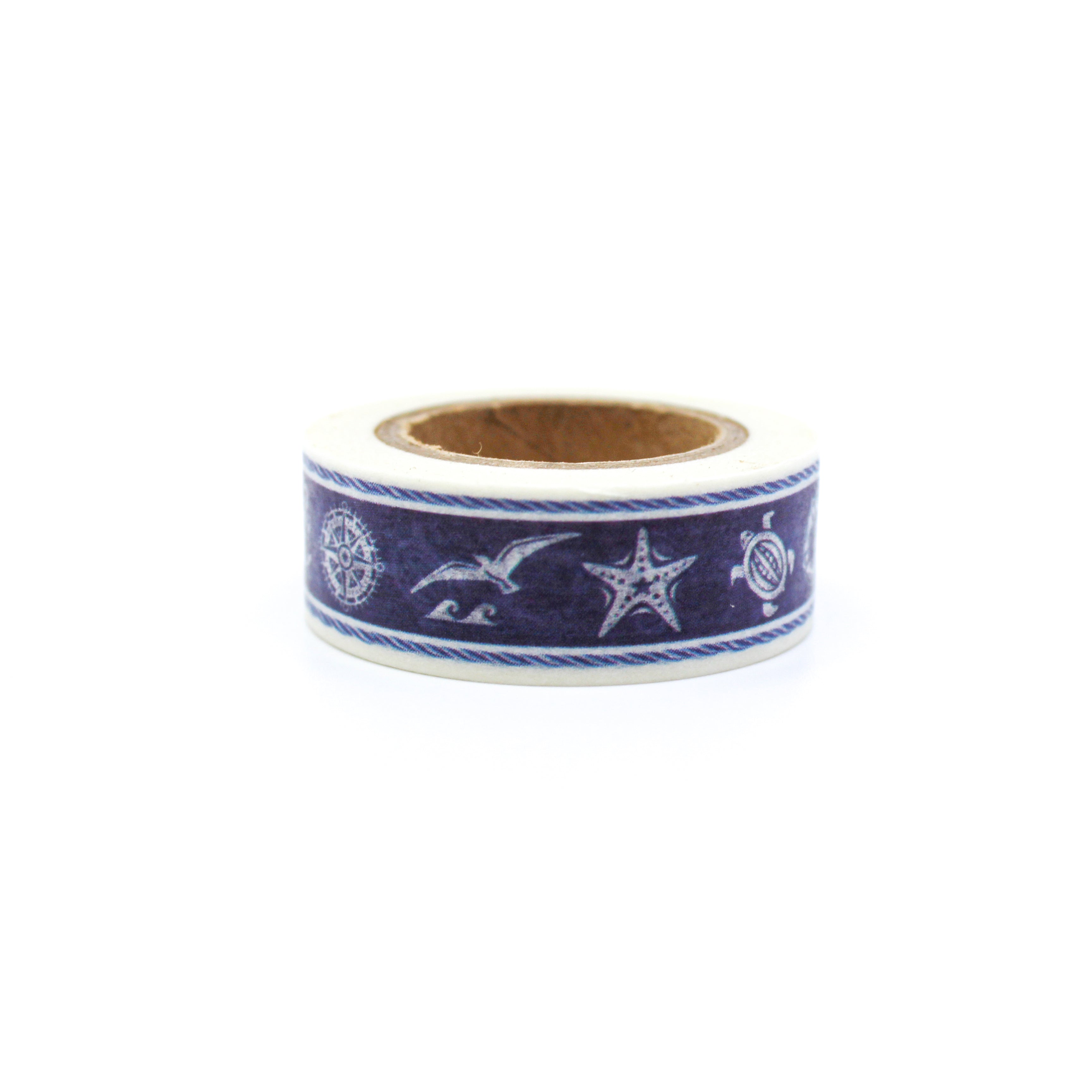 This is a collection of nautical shapes symbols and sea life washi tape from BBB Supplies Craft Shop