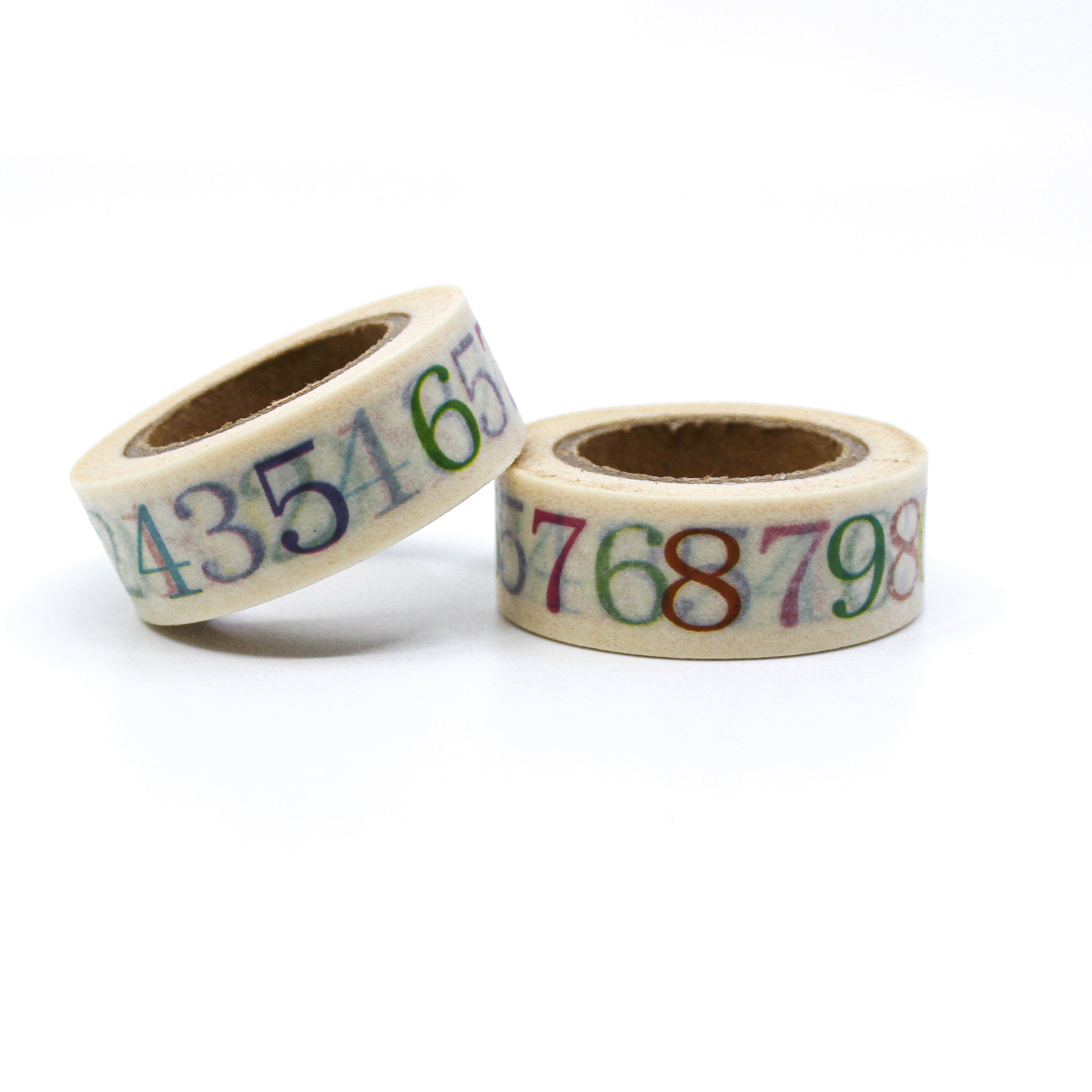 This is a a cute color numbers of Journal Supplies, Scrapbooking washi tapes from BBB Supplies Craft Shop