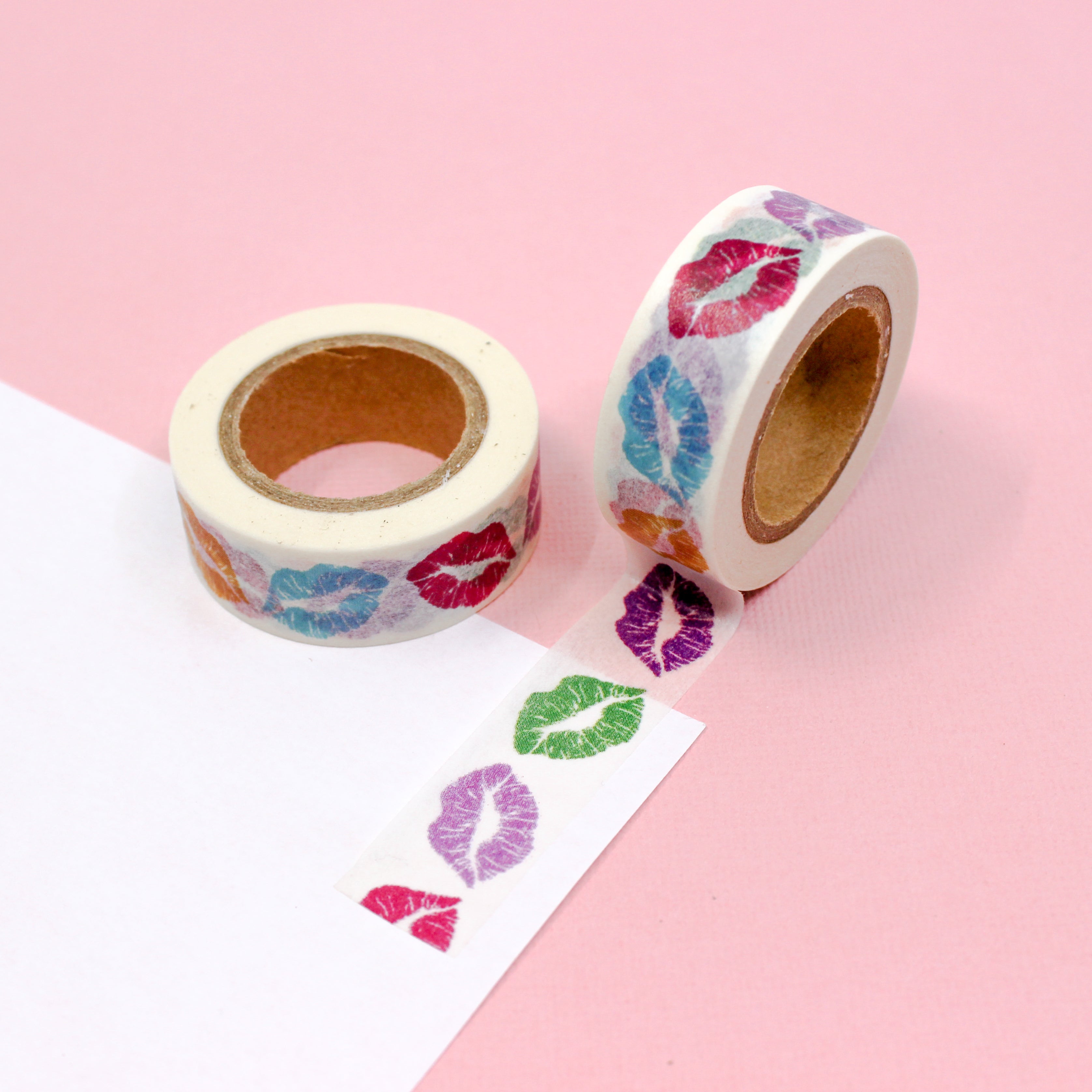 Heart Washi Tape, Multicoloured Heart Washi Tape, Journal, Planner,  Scrapbooking 