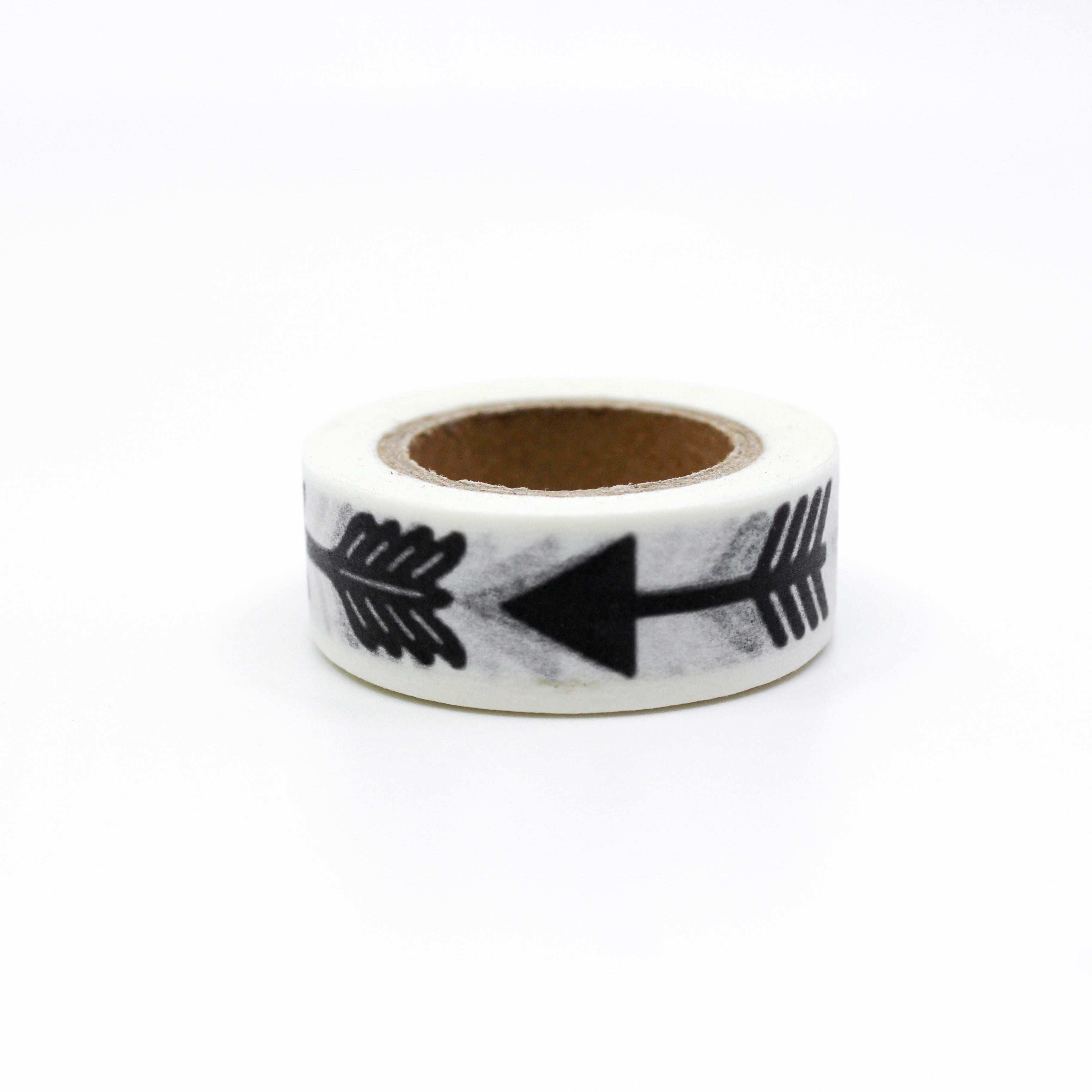 This is a shorten black arrows in a white background washi tape from BBB Supplies Craft Shop
