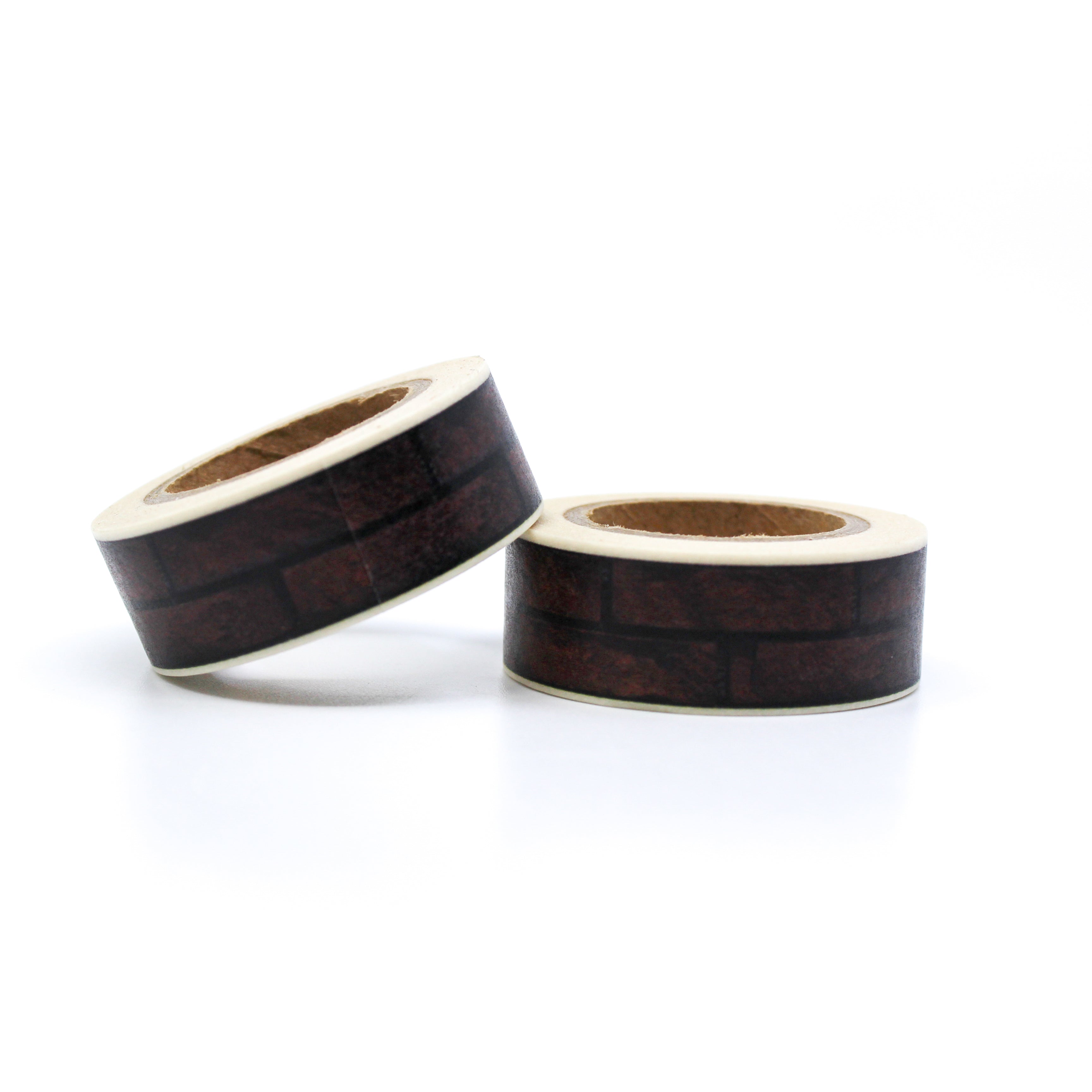 This is a dark brown brick wall patterns for Journal Supplies, Scrapbooking washi tapes from BBB Supplies Craft Shop